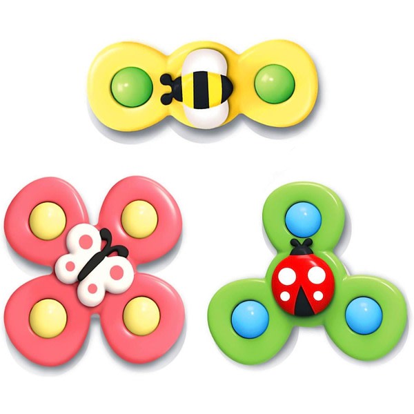 Sugkopp Spinnerleksaker Sensoriska leksaker Intressanta leksaker för tidig inlärning för stress relief Antiångestpresenter 3 st/ set