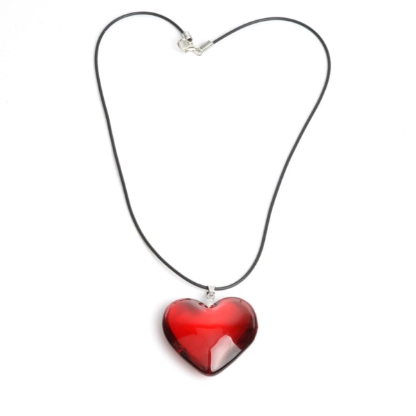 Heart Pendant Halsband Small Heart Halsband Choker Pendant Herr Halsband Crystal Heart Halsband för män Smycken Presenter Red 35mm