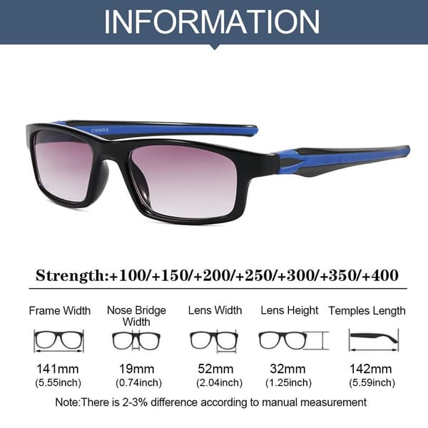 Læsebriller Solbriller BLUE STRENGTH 100 Blå Blue Strength 100