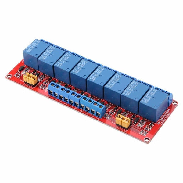 8-kanals relämodul reläbräda med optokopplare lågnivåutlösare expansionsbräda för Arduino 5V/12V/24V (24V)