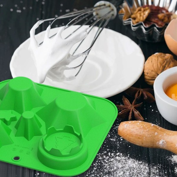 Jule silikonform - Juletrær bakebrett - Non-stick DIY kakeform - Bakeware