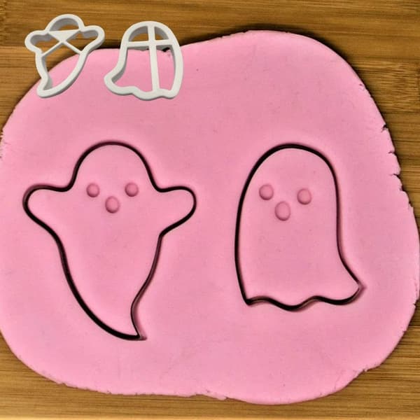 Lille Halloween Cookie Cutter Sæt, Rustfrit Stål Spøgelses Cookie Cutters