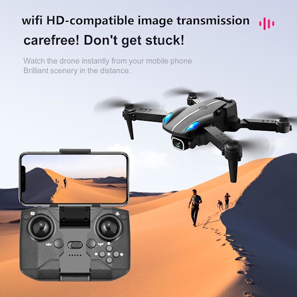 KY907 Mini Drone Sammenleggbar Hindring Unngåelse 4K Kamera Quadcopter Helikopter Fly Leke for Gutter