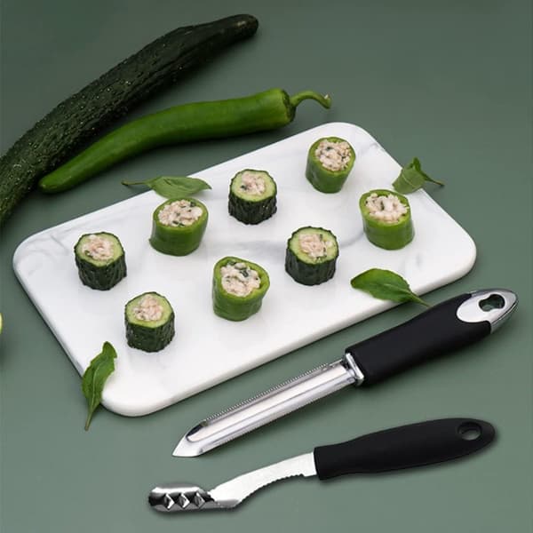 Jalapeno Peberudkerner, 2 Stykker, Rustfrit Stål med Gummihåndtag