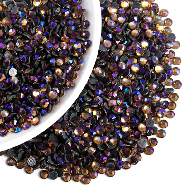 8000 Hotfix Rhinestones, Lyse Colorado Topaz AB, SS6, 1,9-2,1 mm til Tøj & Håndværk Lt.Colorado Topaz AB SS6