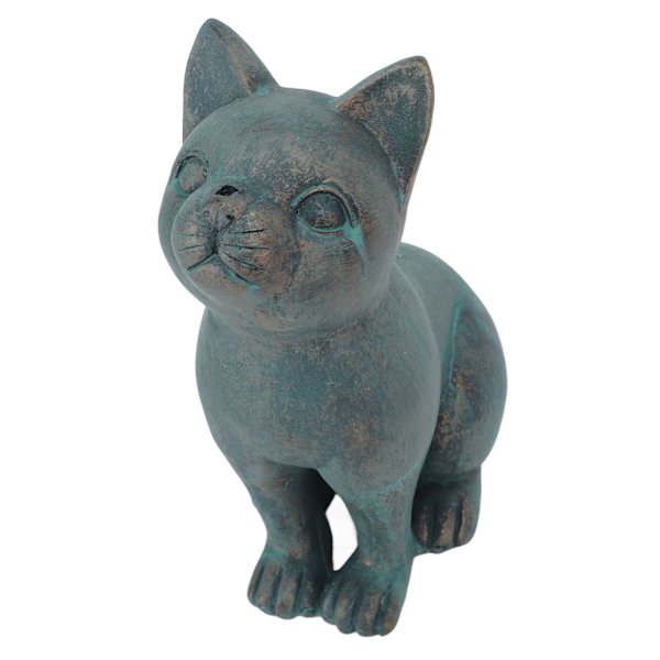 Udendørs haveharpiksdekoration, Halloween-havefigur, statue til hjemmet, figurer, udendørs gårdhave, terrasse, græsplæne, prydgenstande, kat