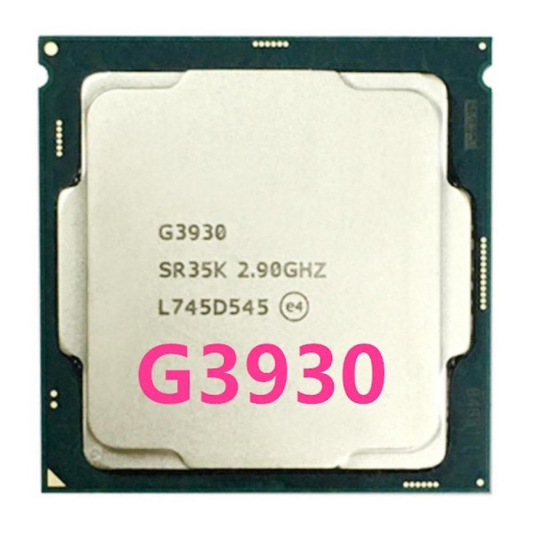 SQBB G3930 Cpu Lga 1151 Processor 2,9 Ghz Dual-Core Dual-Thread Cpu Processor 2m 51w För Celeron