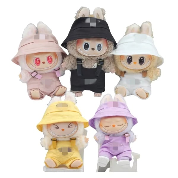 /NC/Labubu Tøj Luksus 17cm Designer Mærke Dukketilbehør Kostume Dukketøj Clover sneakers randomly