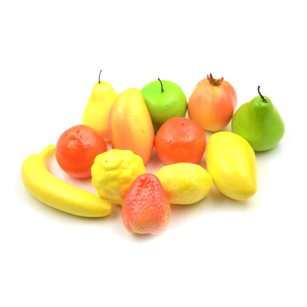 12:a verklighetstrogna konstgjorda plast frukt grönsaker kök hem Fruits SQBB