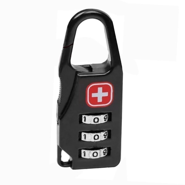 Bärbar Säkerhet Tulllås Kombinationskod Nummerlås Vagn Bagage Resväska Ryggsäck Lösenord Hänglås för ryggsäck 5PCS