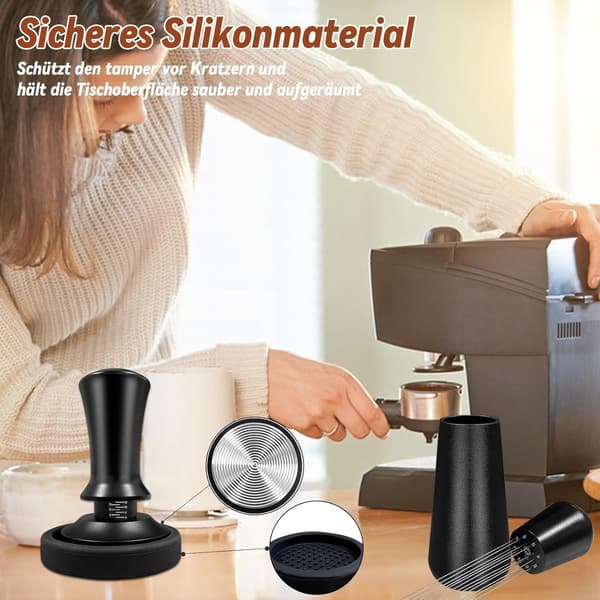 Kaffestamper - trykregulator / espressostamper sæt inkl. - Høj kvalitet - Holdbar
