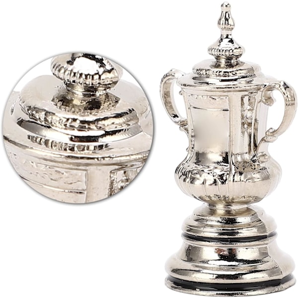 Mini Fotballkamp Trofé Cup Modell Høy Simulering Metall Fotball Liga Trofé Ornament Dekor