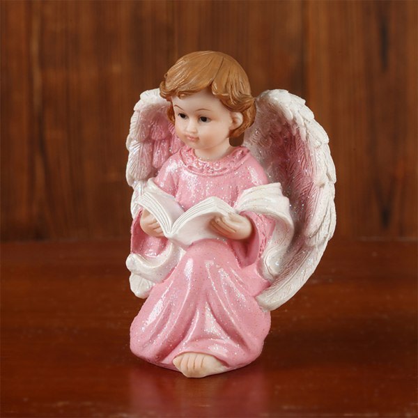 SQBB 2st Little Angel Resin Figurine Vacker ängelfigur, bordsstaty