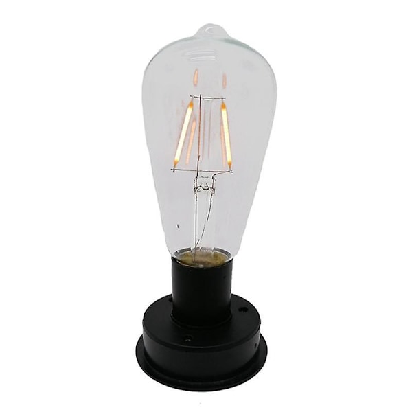1. solcellelampe med LED-glødetråd, 2800K, automatiske lyssensorer, stakitnatlys til havebelysning (8,5 cm) Som vist As shown