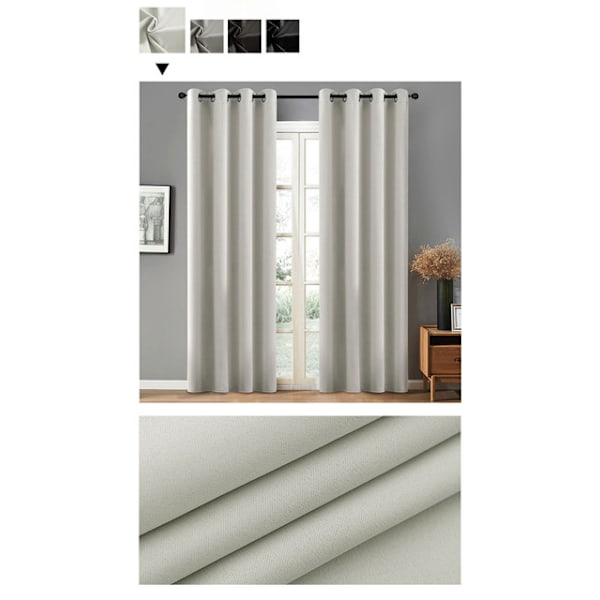 2 kpl Rei'itetyt Pimennysverhot 132cm*213cm