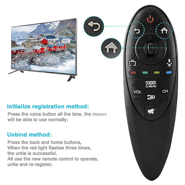 Ny erstatning An-mr500 for Lg Magic 3d Smart Tv-fjernkontroll An-mr500g [DB]