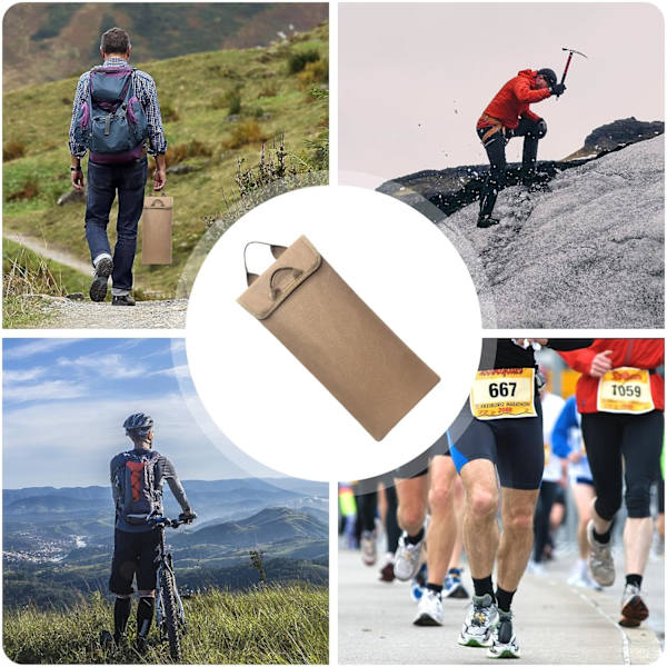 Isolerad hylsa för vattenblåsa | Skyddande kylväska | Vattenblåsepaket, 600D Oxford lättviktsförvaringsväska för 2–2,5 L vattenblåsa Khaki