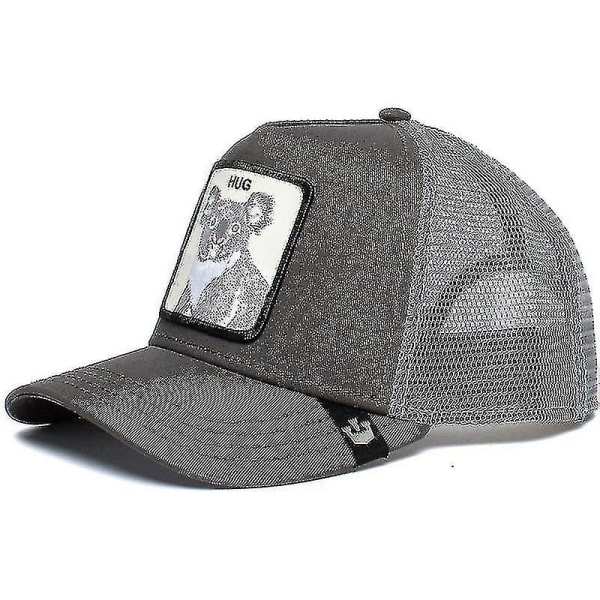 Vuxen Svart Panter Mesh Keps Sommar Baseballkeps Truckerkeps W-WELLNGS Koala Koala