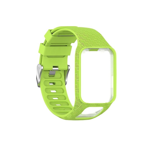 Blødt justerbart silikonearmbånd til Tomtom Adventurer Golfer Runner Cyan Cyan