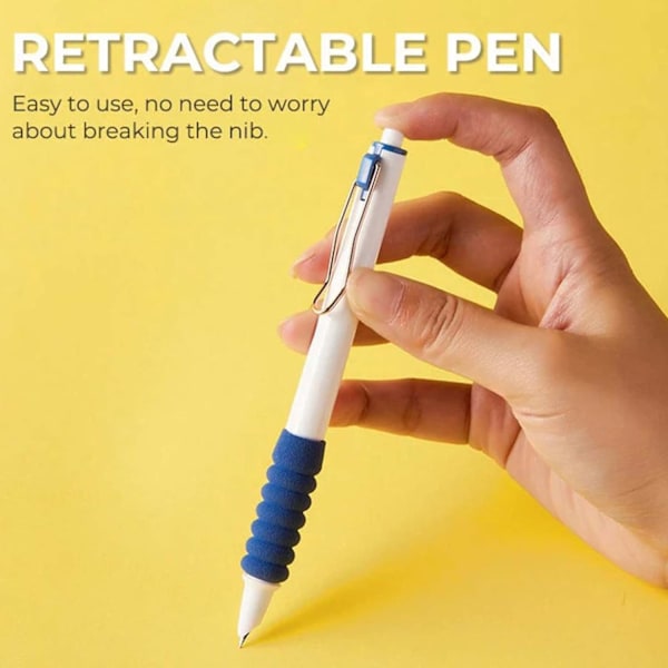 Innfellbar fyllepenn påfyllbar blekkpenn 0,38 mm fin niB -titel Peninkless skrivepenn 4 stk kontorprodukter