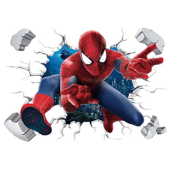 Spiderman Super Captain America Hulk Helte Vægklistermærker Til Børneværelse Hjem Soveværelse Pvc Indretning Tegneserie Murmaleri Kunstklistermærker 1
