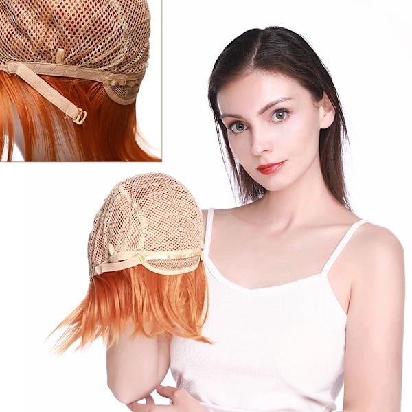 BENIHAIR Syntetisk Paryk Cosplay Paryk Hvid Rød Grøn Blå Rosa Gul Hår Kortlag Paryk Falsk Hårforlængelse Herre Kvinder Festparyk Sky blue 12inch