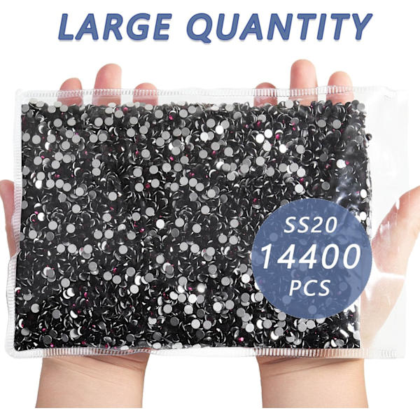 14400 st Burgunderplattor för DIY-hantverk, Ametist, SS20, 4,6-4,8 mm Amethyst SS20/14400pcs