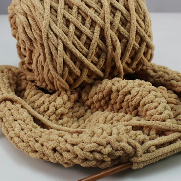 100g Chenille Scarf Garn för stickning DIY-material Färgglatt handgjort garn för handvirkning Virkat tjockt ullgarn ull 13