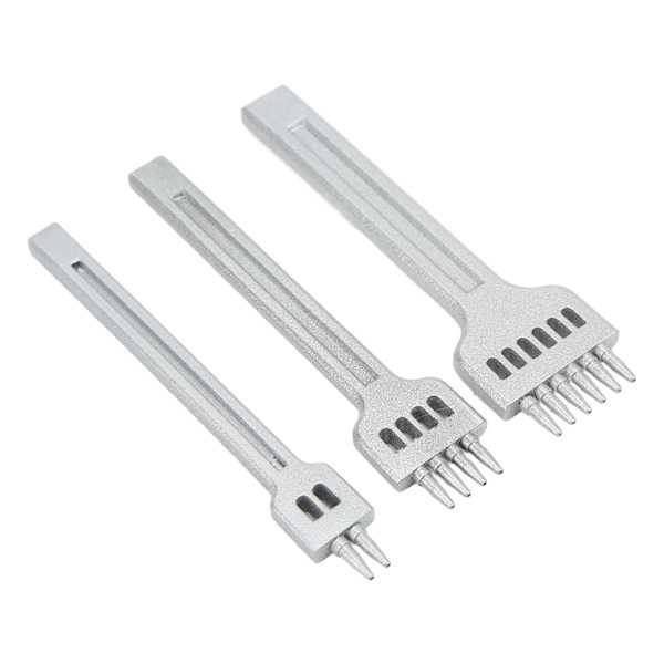 Lær Gaffel 2 Tænder 4 Tænder 6 Tænder Zink Legering Hvit Fin Glans Stor Orifice Utslipp Speil Finish Sømg Gaffel 4mm