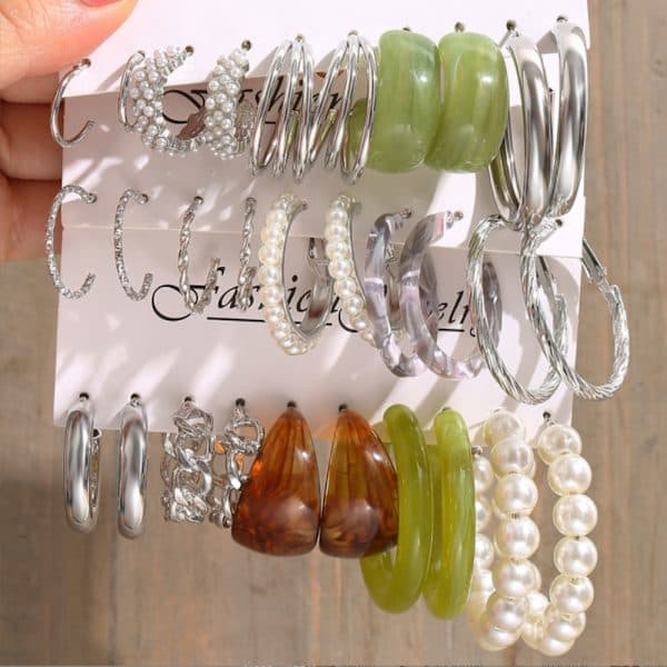 Twist Chain Øredobber Enkle Øredobber C C C—max