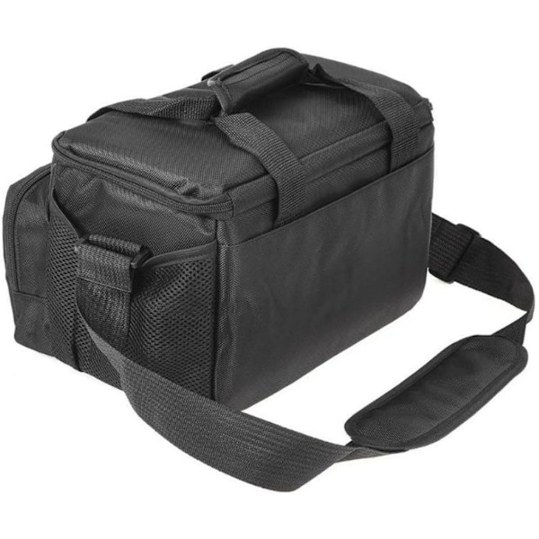 Multifunksjonell lokkeveske, fiskeveske med stor kapasitet, lokkeveske, multifunksjonell rulleseksjon, midjeryggsekk, svart