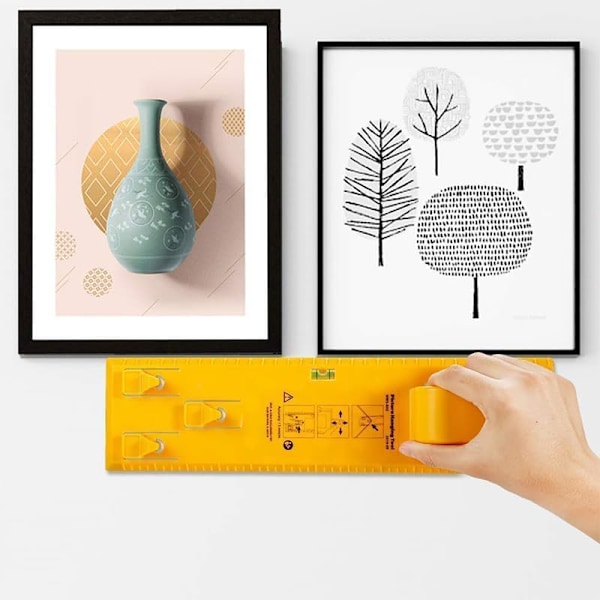 Verktøysett for å henge bilder med vater og linjal for veggkunst (1 stk) 1 pc