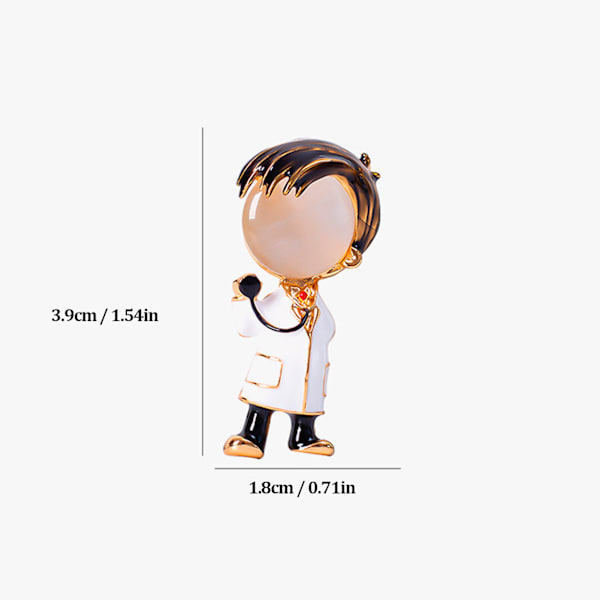 Brosch Sjukskötare Läkare Premiumlegering Hög Hållbarhet Unik Design Bred Applikation Sjukskötare Läkare Brosch type B type B