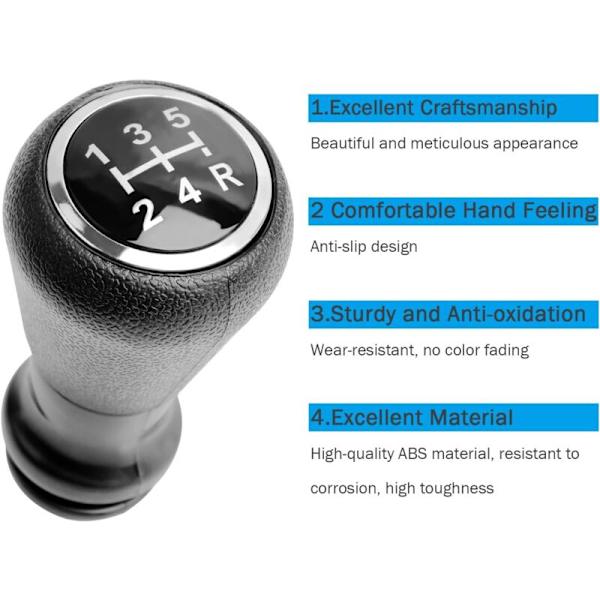 1 sæt 5-trins gearstangsknop CITROEN C1 C3 C4 106 107 205 206
