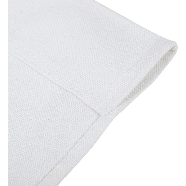 994338 Stol Canvas Överdrag, 1 Set Regissörsstol Canvas Ersättningssäte Duk Hemtillbehör Möbler Tillbehör (Vit) Vit