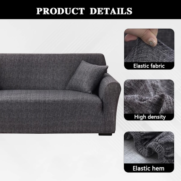 Elastiske sofaovertræk til stue Geometrisk lænestol Loveseat Cover Hjørne L-formet sofa Skal bestille 2 dele cover Farve 32 Stor(190-230cm)1pc