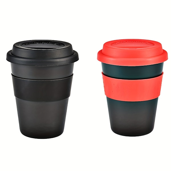 1 st, 13,5 oz resekaffemugg med lock - Hållbar PP-plastmugg för sommardrinkar och resetillbehör - Perfekt födelsedagspresent Blå