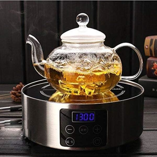 1000 ml glasstekanne med infuser, egnet for løst te, bruk på komfyrtopp 1000ml/35oz