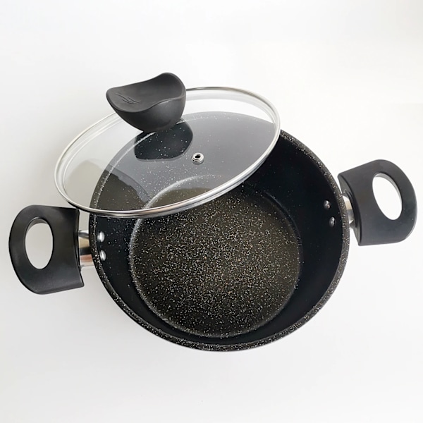 Gryde i støbejern, medicinsk sten, gryde 21,3 cm 8,39 tommer