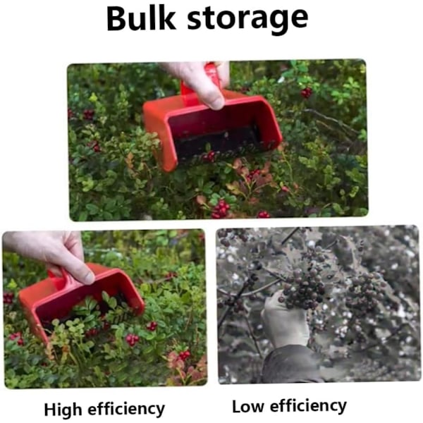 Bärplockare Blåbärsplockningsverktyg Fruktskördeverktyg med metallkam för Huckleberries -verktygssatser