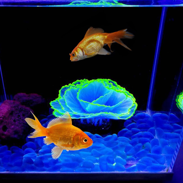 Dekorativ korall for akvarium Ljuseffekt Korall Dekorasjon for en