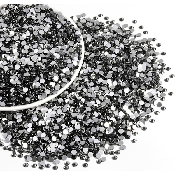 14400 kpl Harmaita Litteitä Strassita DIY-Töihin, Musta Timantti, SS20, 4,6-4,8 mm Black Diamond SS20/14400pcs
