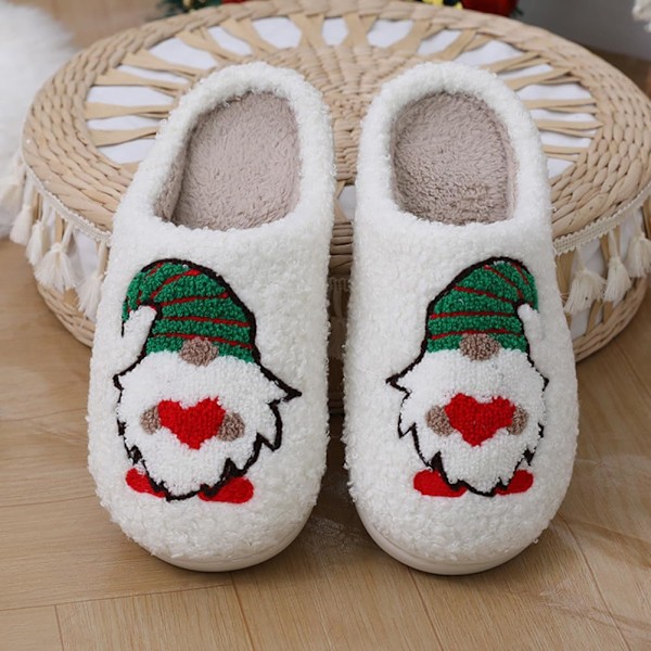Varme og koselige julesko, myk elgdesign for kvinner og menn Dwarf M 44/45 EU