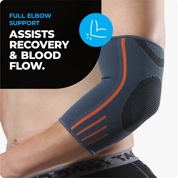 Armbågsstöd för tendinit och tennisarmbåge - Armbågskompression för män och kvinnor - Perfekt för lindring av tennisarmbåge