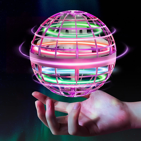 Flygende Orb Ball 2023 Leke - Soaring Hoover Boomerang Spinner Håndkontrollert Mini Drone Kosmisk Globe Spinning Barn Utomhus Flygende Leketøy Bursdag