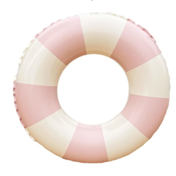 Simring för barn och vuxna - 25 tums klassiska randiga uppblåsbara poolflottor för sommarpoolfeststrand