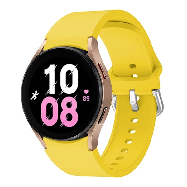 Silikonrem för Samsung Galaxy Watch 6 5 4 44mm 40mm 45mm Watch Ersättningsband för Watch 6 4 Classic 47mm 43mm 46mm Yellow Galaxy 6 44mm 40mm