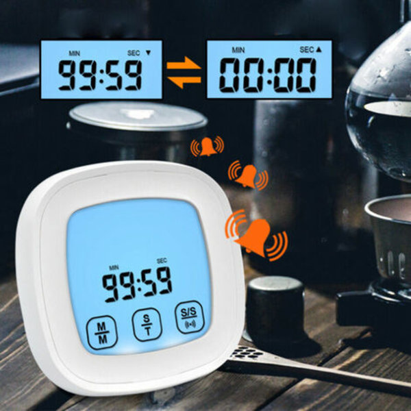 Digitalt steketermometer for baking, BBQ, grilling med 1 sonder og en timer