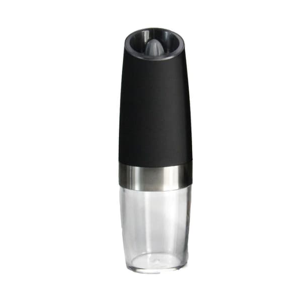 Gravity Elektrisk rustfritt stål Pepper Salt Mill, Krydderkvern Elektrisk Gravity Induksjon Pepp-max