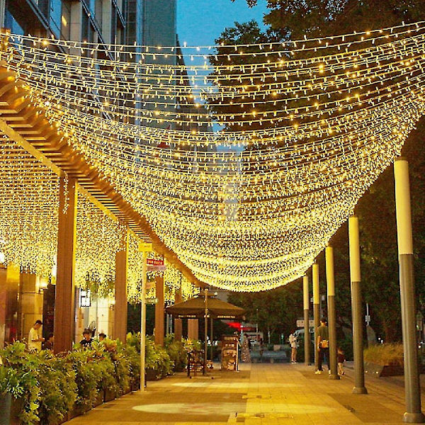 100m 1000 LED Jul LED-slingor Utomhus Fe Garland Semester Bröllopsfest Fe Garland